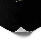 Poster 19 Table Gold Frills Black Mariage Seating Chart (Coin)