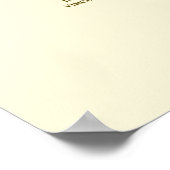 Poster 19 Table Mariage de crème Frills Gold (Coin)