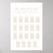 Poster 19 Tableaux Notre Carte De Sièges Pour Personnes P (Devant)