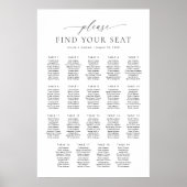 Poster 19 Tableaux S'Il Vous Plaît Trouver Votre Siege Ca (Devant)