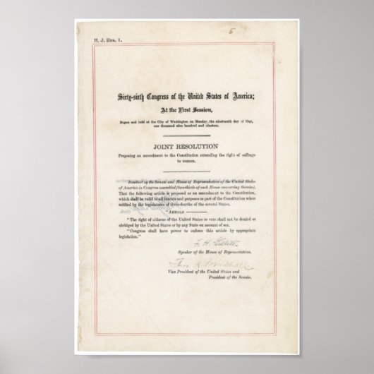 Poster 19e amendement (Devant)