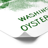 Poster 19e C. Huîtres, vert (Coin)