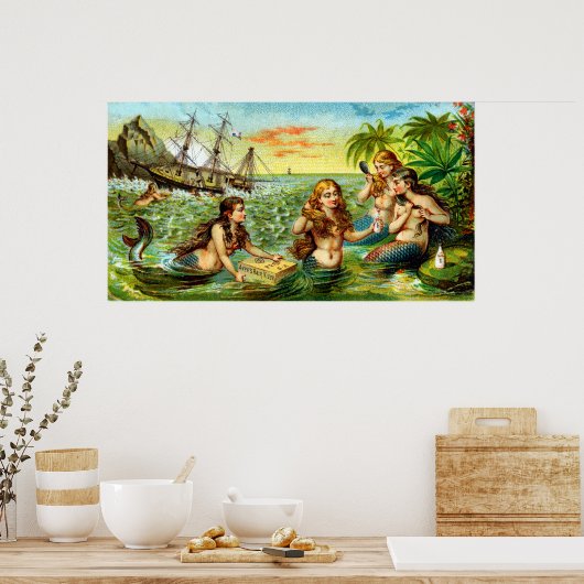 Poster 19e C. Mermaids (Cuisine)