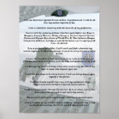 Poster 19e groupe des forces spéciales carte flash Imprim (Devant)