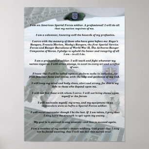Poster 19e groupe des forces spéciales carte flash Imprim