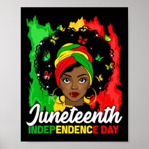 Poster 19e Jour de l'Indépendance Femmes noires H