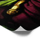 Poster 19th century stained glass St. Barbara (Coin)