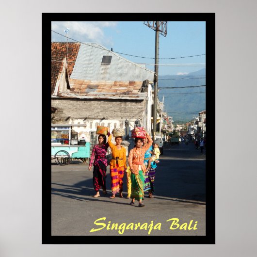 Poster 1 (24" x 18") Singaraja Bali Indonésie (Devant)