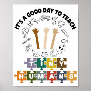 Poster 1/4, C'est un bon jour pour apprendre de minuscule