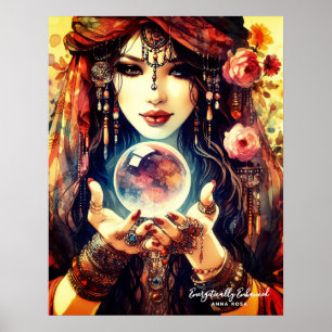 Poster *~* 1 A100 Lecteur Psychique Gypsy Crystal Pall 1