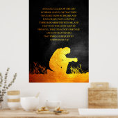 Poster 1 Chroniques 4:10 Verse de la Bible (Cuisine)