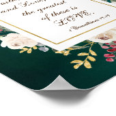 Poster 1 Corinthians 13:13 Greatest is Love White Roses (Coin)