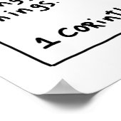 Poster 1 Corinthiens 13 4-8 (Coin)