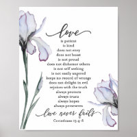 1 Corinthiens 13:4-8 L'amour est patient Lavande I