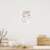 Poster 1 Corinthiens 13:4-8 L'amour est patient rose Magn (Cuisine)