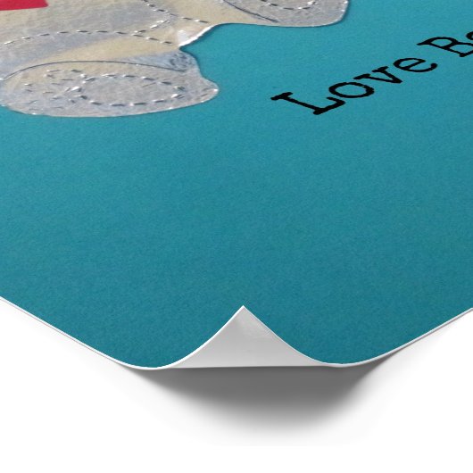 Poster 1 Corinthiens 13:7 L'amour porte tout. (Coin)