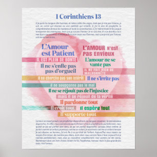Poster 1 Corinthiens 13, Hymne à l’Amour