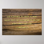 Poster 1 Corinthiens 1:9 (Devant)