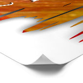 Poster 1 Jean 1:9 sur blanc (Coin)