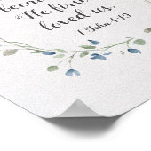 Poster 1 Jean 4:19 Nous aimons parce qu'Il nous a aimés p (Coin)