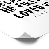 Poster 1 Jean 4:19 Nous aimons parce qu'Il nous a aimés p (Coin)