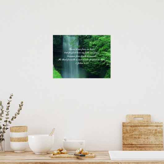 Poster 1 John 4:18 (Cuisine)