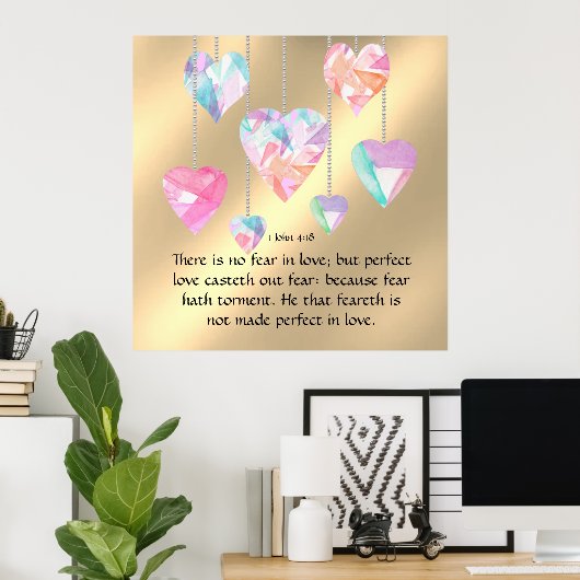 Poster 1 John 4:18 (Bureau à domicile)