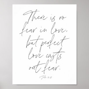 Poster 1 John 4:18 Script