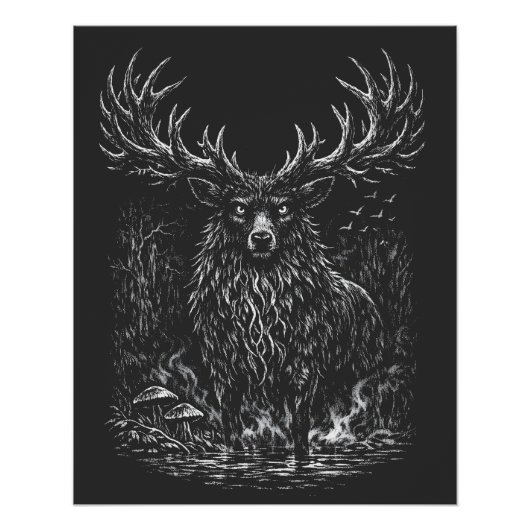 Poster 1. Le Cerf de l'Ombre par BurnsInHell (Devant)