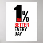 Poster 1% mieux chaque jour (Devant)