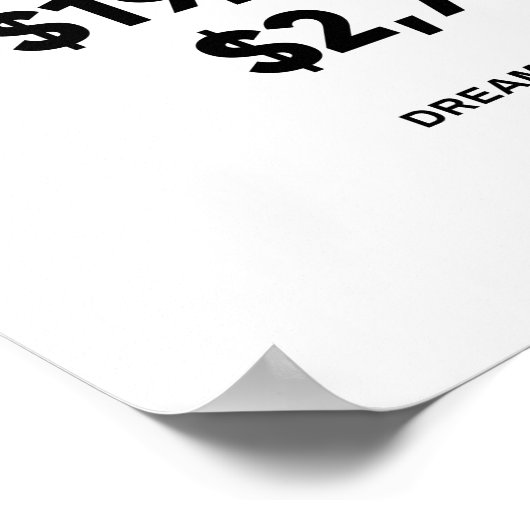 Poster 1 million par an | Devis motivationnel (Coin)