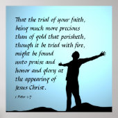 Poster 1 Pierre 1:7 (Devant)