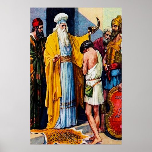 Poster 1 Samuel 16:1-13 Samuel Anoints David roi (Devant)
