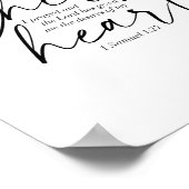 Poster 1 Samuel 1:27 Polices doubles (Coin)