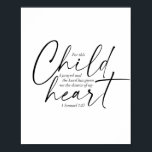 Poster 1 Samuel 1:27 Polices doubles<br><div class="desc">Pour cet enfant, j'ai prié et le Seigneur m'a donné les désirs de mon coeur. -1 Samuel 1:27 Polices doubles</div>