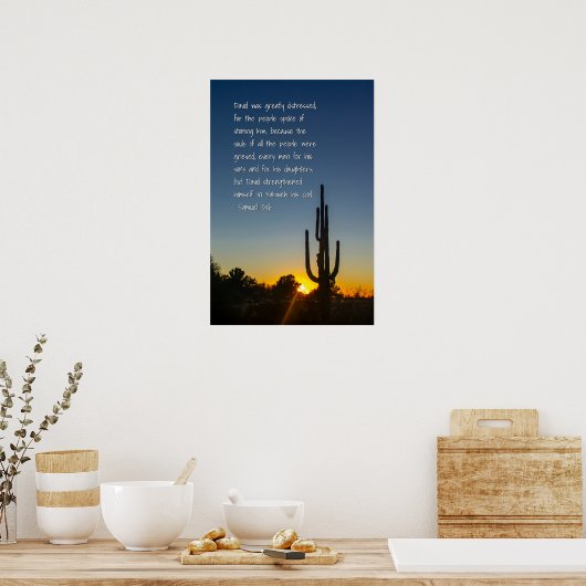 Poster 1 Samuel 30:6 (Cuisine)