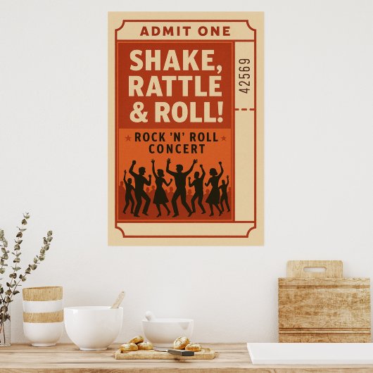 Poster 1, Shake, Rattle and Roll, (Keuken)