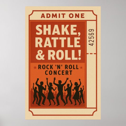 Poster 1, Shake, Rattle et Roll, (Devant)
