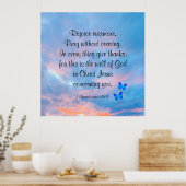 Poster 1 Thessaloniciens 5:16-18 (Cuisine)