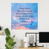 Poster 1 Thessaloniciens 5:16-18 (Bureau à domicile)