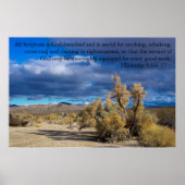 Poster 1 Timothy 3:16, 17 Smoke Bush (Devant)