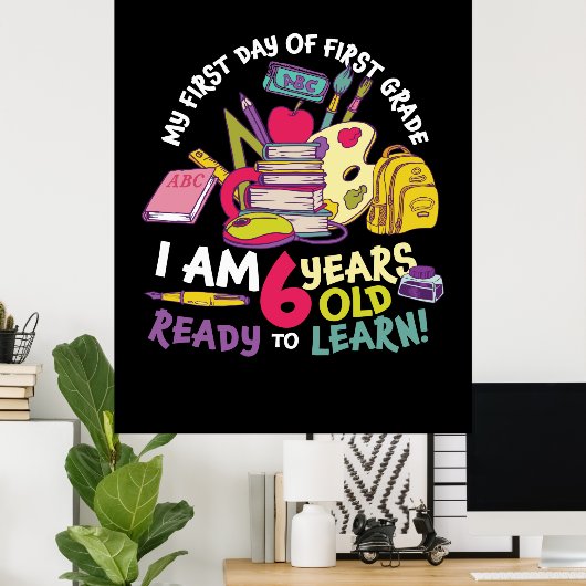 Poster 1e Jour de première grade (Bureau à domicile)