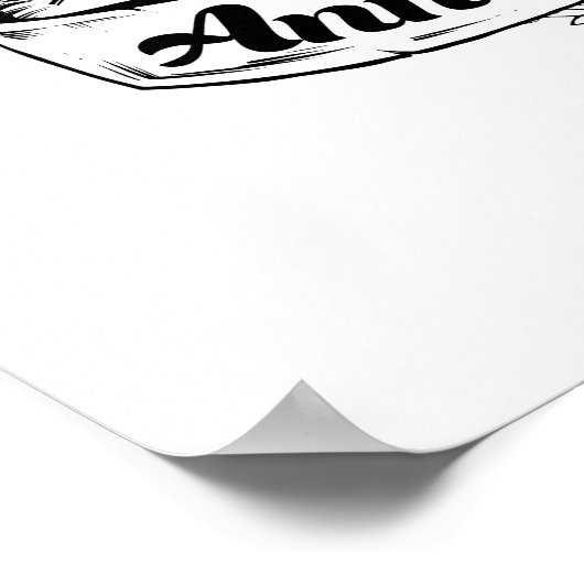 Poster 1er anniversaire Mariage (Coin)