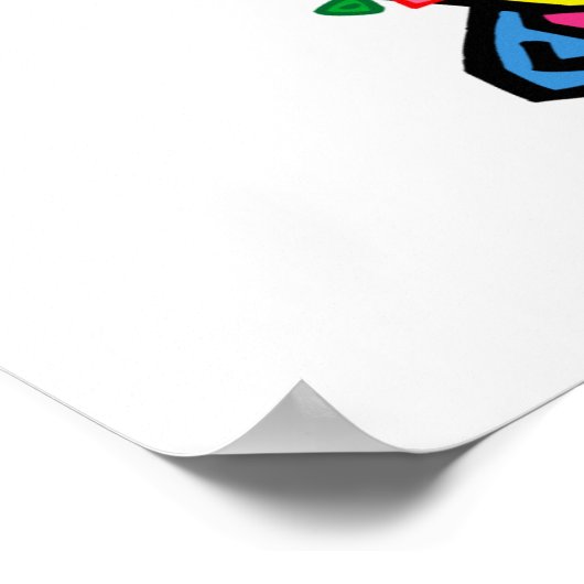 Poster 1er gâteau d'anniversaire (Coin)