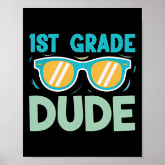 Poster 1ère année garçons garçons enfants de retour à l'é