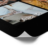 Poster 1ère année photo anniversaire calendrier cadeau 12 (Coin)