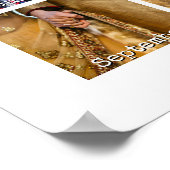 Poster 1ère année photo anniversaire calendrier cadeau 12 (Coin)