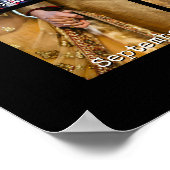 Poster 1ère année photo anniversaire calendrier cadeau 12 (Coin)