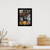 Poster 1ère année photo anniversaire calendrier cadeau 12 (Cuisine)