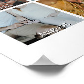 Poster 1ère année photo anniversaire calendrier cadeau 12 (Coin)